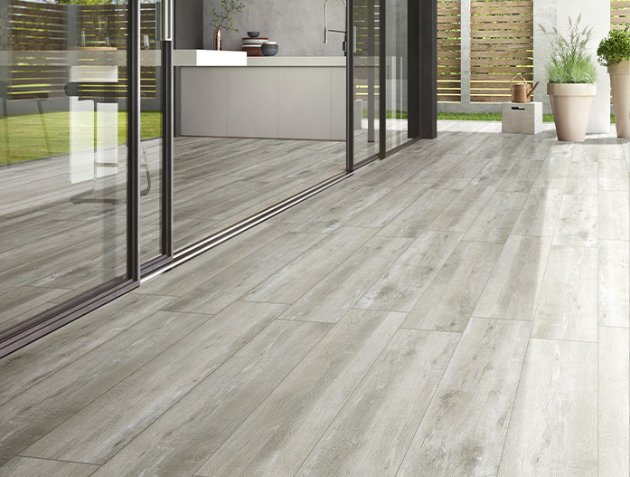 Tiles of porcelain OUTDOOR SCANDINAVIA. Color Gray wood Tiles of porcelain OUTDOOR SCANDINAVIA. Color Gray wood