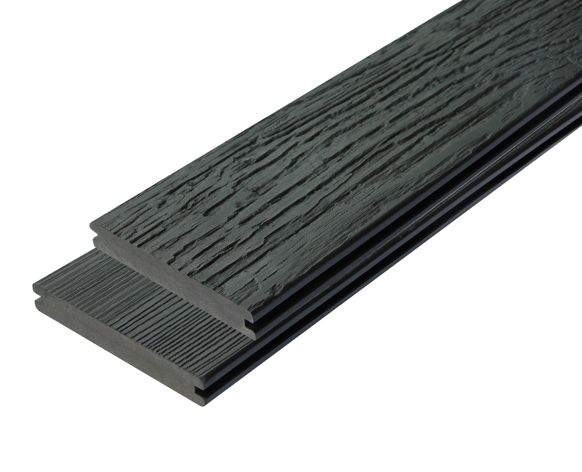 Decking WPC Outdoor 3D STORM/OLD WOOD full-bodied. Color Black