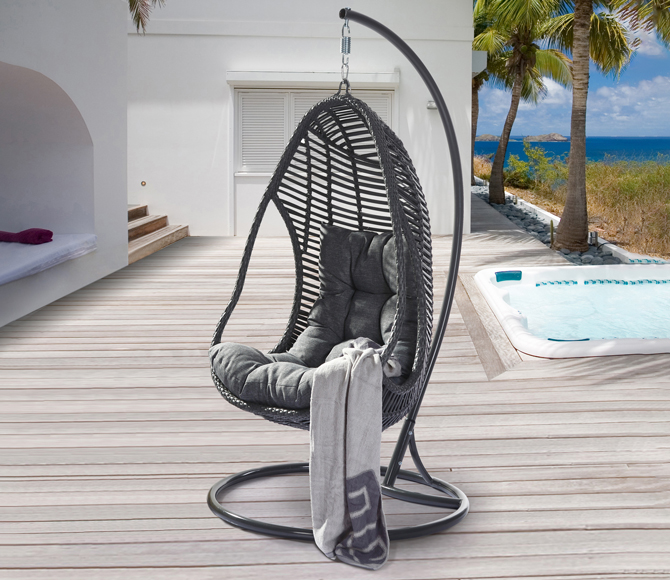 Hanging chair "cocoon" Sorrento made of rattan Outdoor