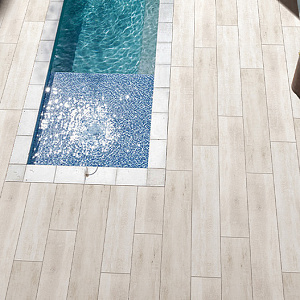 Tiles of porcelain OUTDOOR SCANDINAVIA. Ivory wood