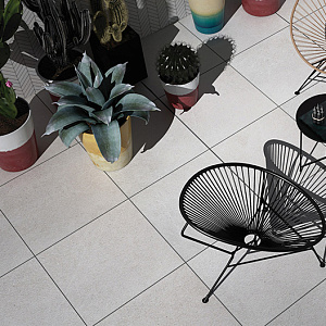 Tiles of porcelain OUTDOOR TRANI. Ash