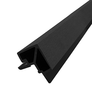 Corner Element for WPC Panel Outdoor. Black