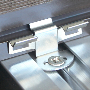 Intermediate fastener KRONEX for aluminum lag KRONEX. Silver