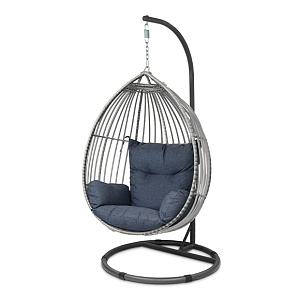 Hanging chair "cocoon" Samui made of rattan Outdoor. Light mix