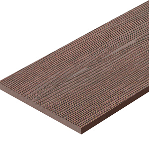 Universal WPC board Outdoor STORM full-bodied. Brown mix