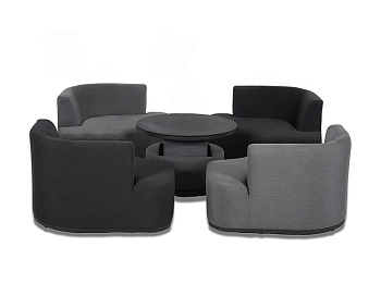 Furniture set OUTDOOR Oxford (4-chairs, coffee table)