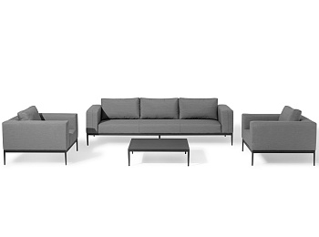 Furniture set OUTDOOR Seville (3-seater sofa, 2 armchairs, coffee table)